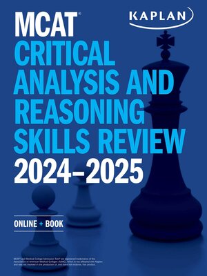cover image of MCAT Critical Analysis and Reasoning Skills Review 2024-2025